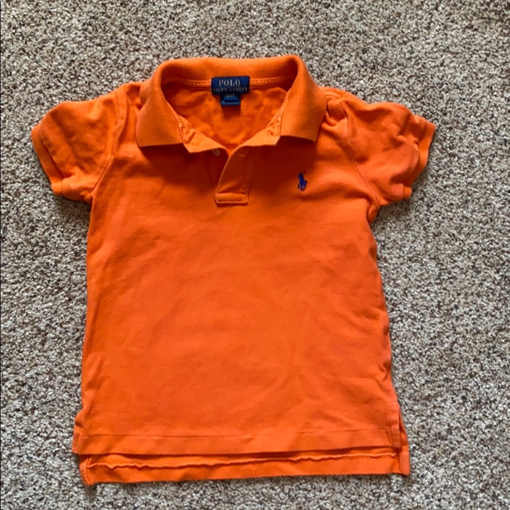 Polo Ralph Lauren 3/3T orange polo.